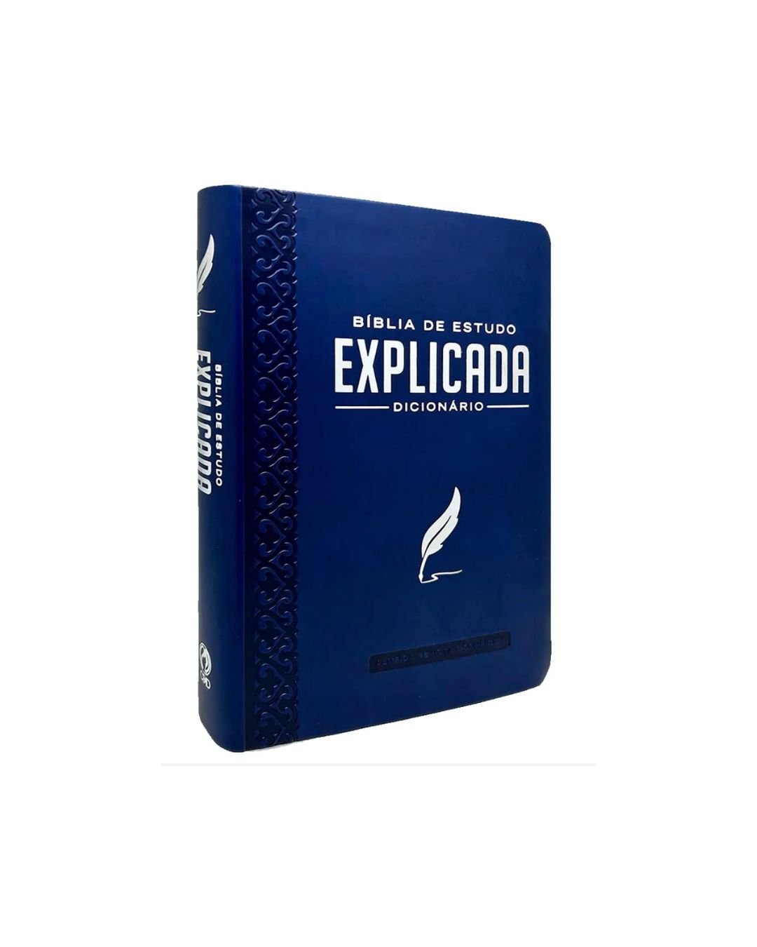 Bíblia De Estudo Explicada | ARC | Letra Média | Luxo Azul