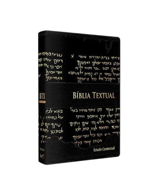 Bíblia de Estudo Textual | Letra Gigante | Capa Preta Luxo