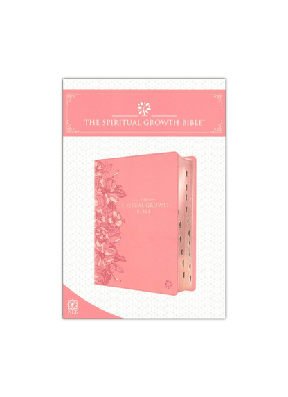 The NLT Spiritual Growth Bible Pink Faux Leather