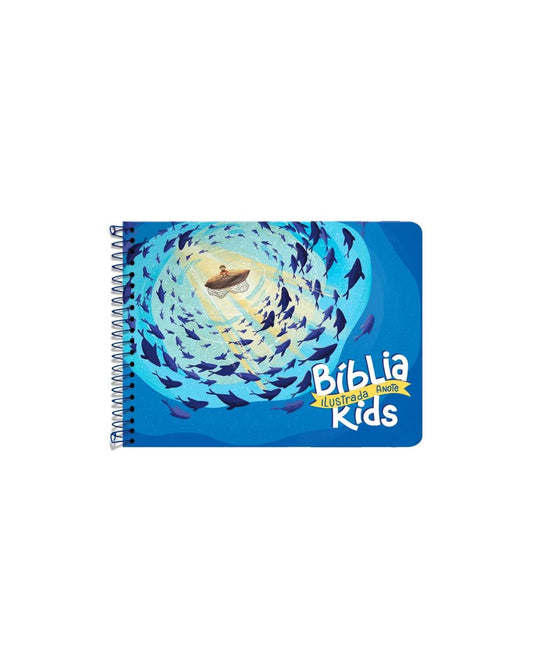 Bíblia Ilustrada Anote Kids | NVT | Capa Dura Peixinhos