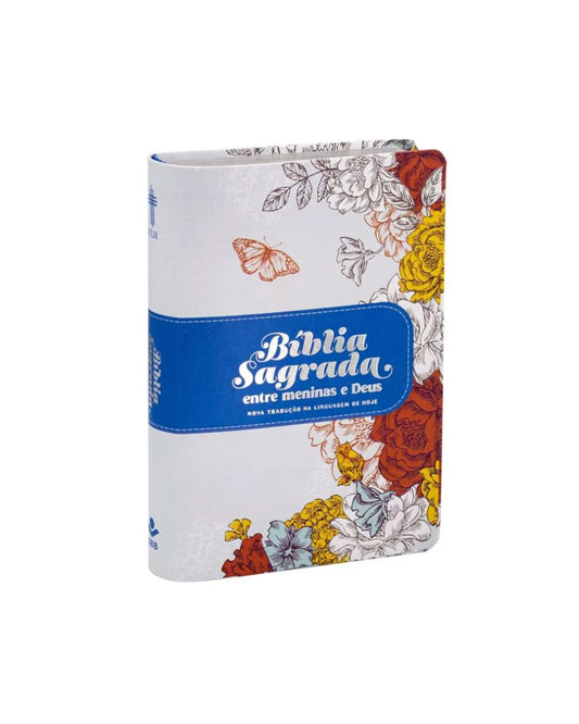 Bíblia Sagrada Entre Meninas e Deus | NTLH | Letra Normal | Capa Luxo Magnólia