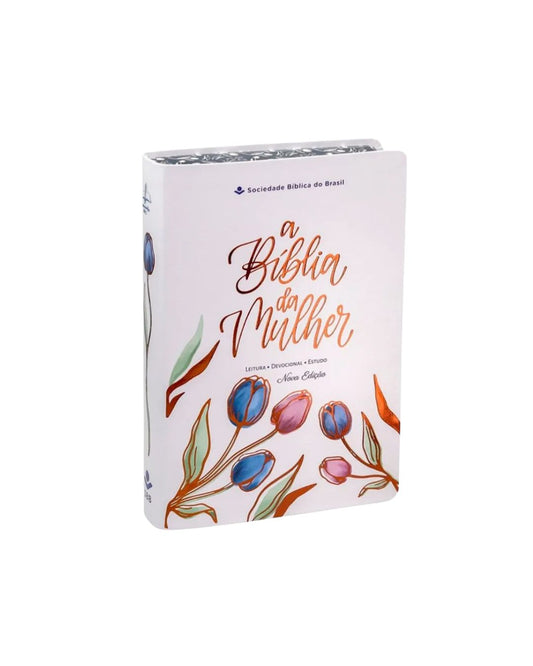 A Bíblia da Mulher | Letra Grande | ARC | Capa Luxo Branca