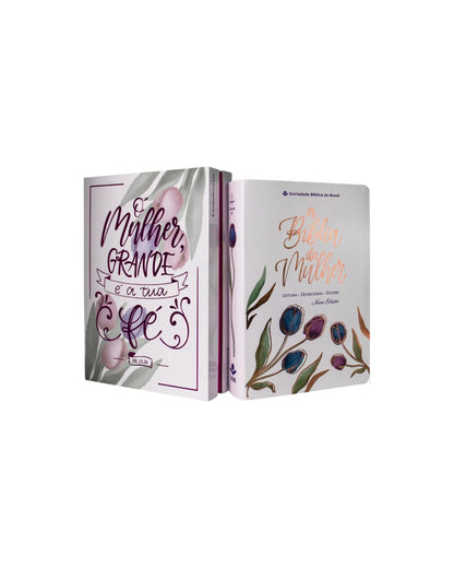A Bíblia Da Mulher | Letra Grande | NAA | Capa Luxo Branca