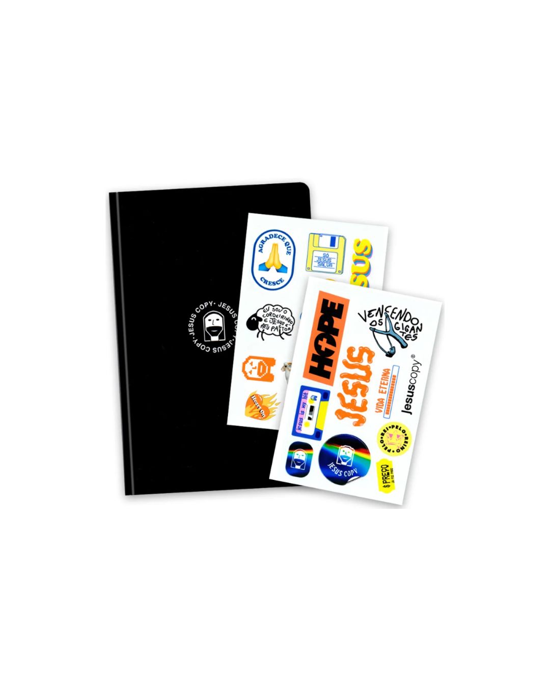 Bíblia Jesus Copy Sticker | NVI | Capa Dura Preta