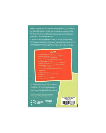 CSB Grace Bible for Kids |Soft leather-look | Blue