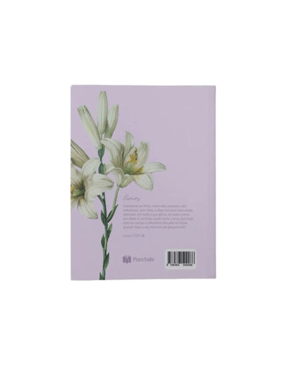 Bíblia Sagrada Média Lírios | ARC | Capa Brochura Lilás