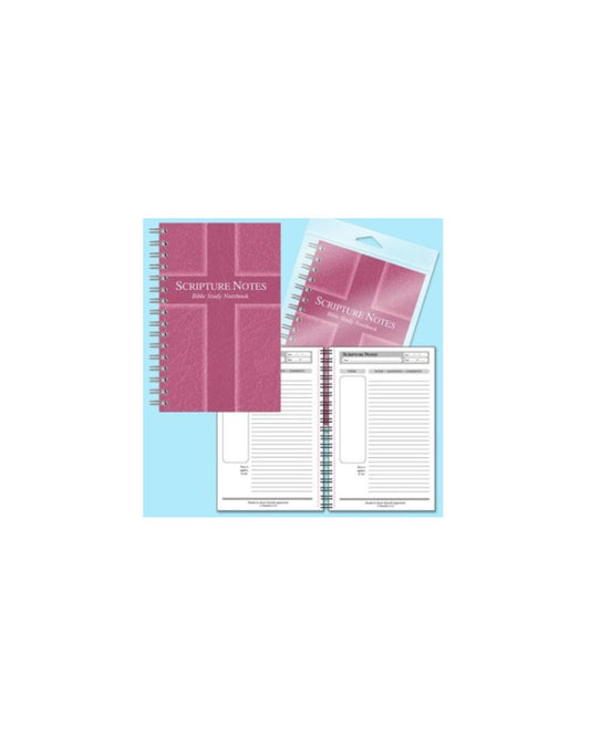 Scripture Notes Bible Study Notebook - Rose