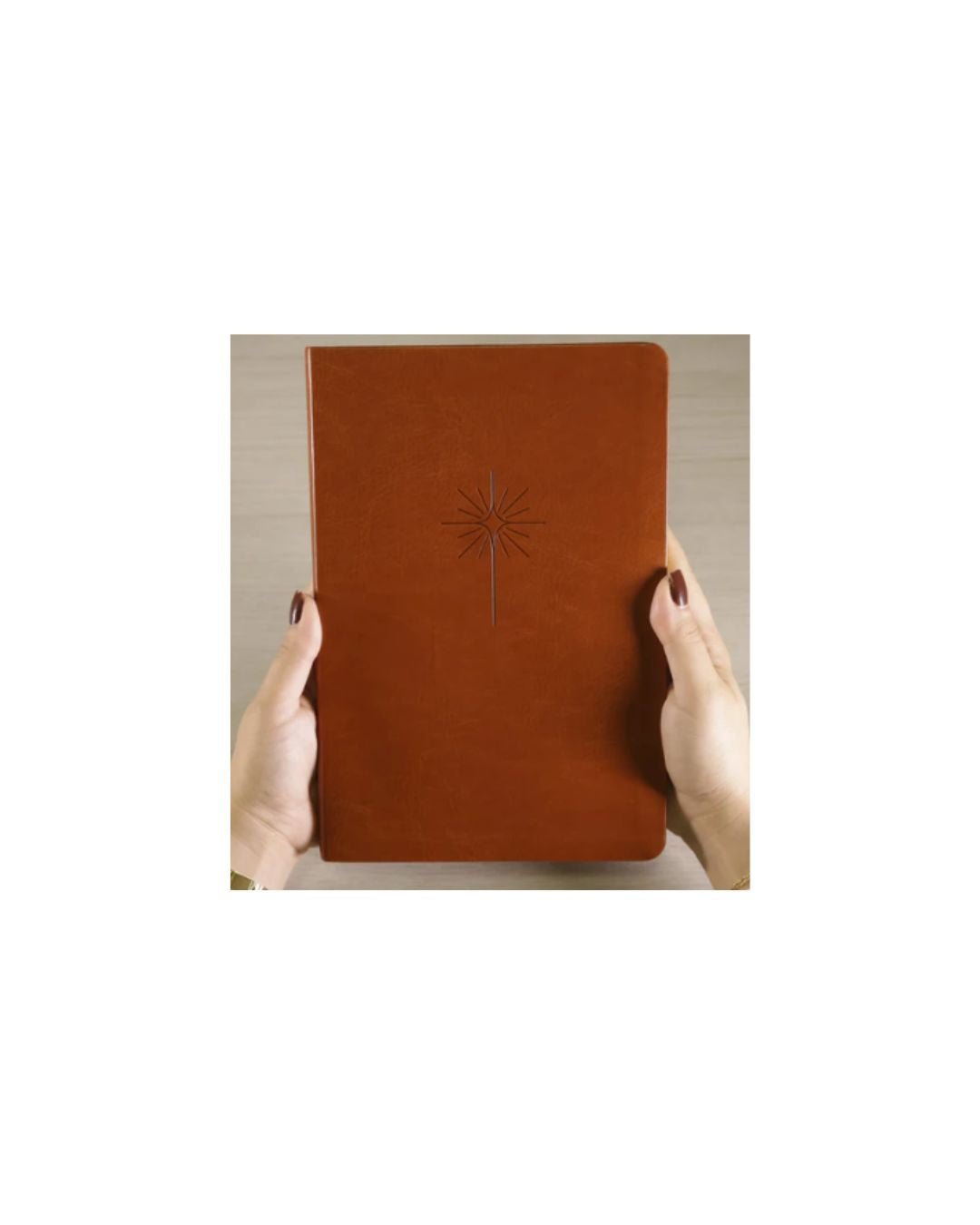 Bíblia Slim Filament | NVT | Letra Grande | Capa Couro Sintético Marrom