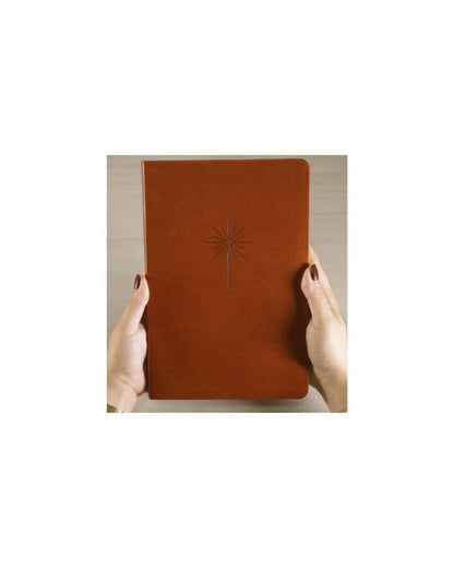 Bíblia Slim Filament | NVT | Letra Grande | Capa Couro Sintético Marrom