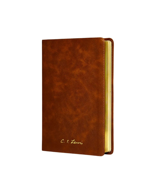 Bíblia C. S. Lewis | NVI | Couro-Soft Marrom | Leitura Perfeita