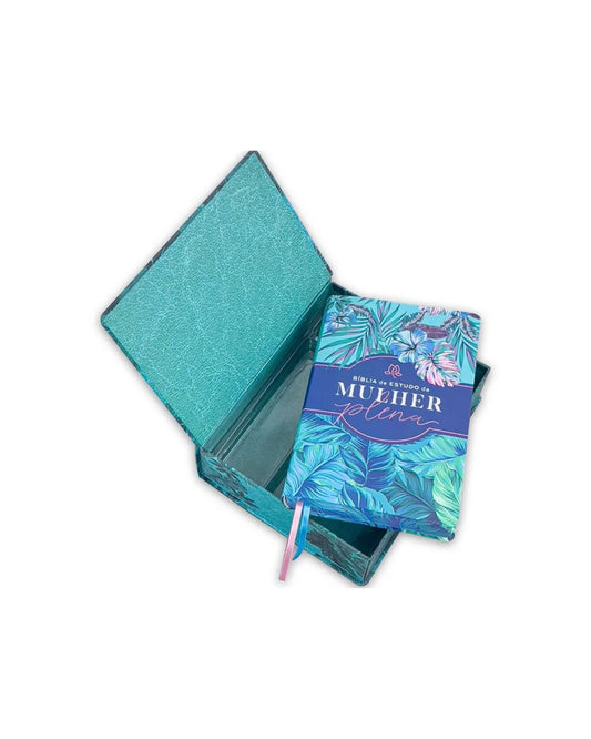 Bíblia De Estudo Da Mulher Plena | NVI | Capa Luxo Tropicalis Tiffany