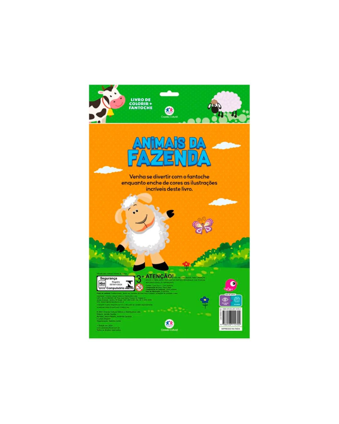 Livro de Colorir | Fantoche | Animais da Fazenda