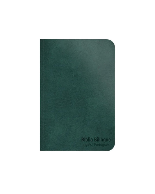 Bíblia Bilíngue | Português e Inglês | NVT | Letra Grande | Capa Flexível Esmeralda