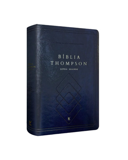 Bíblia Thompson de Estudo | AEC | Letra Grande | Capa Luxo Azul