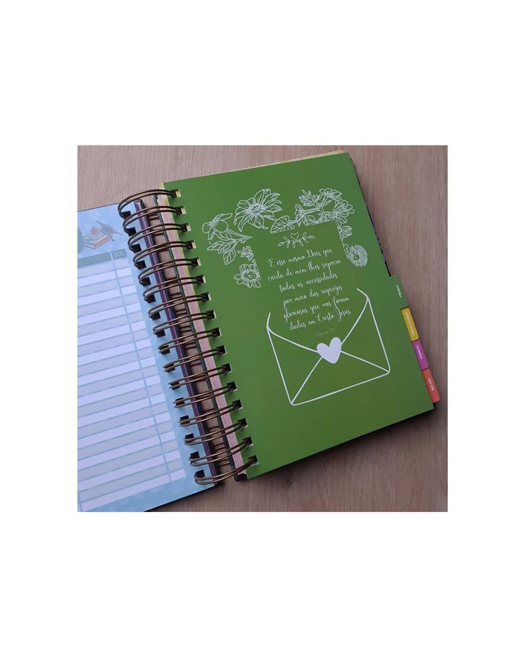 Planner Pão Diário | Capa Dura Espiral | Isaías 48:17