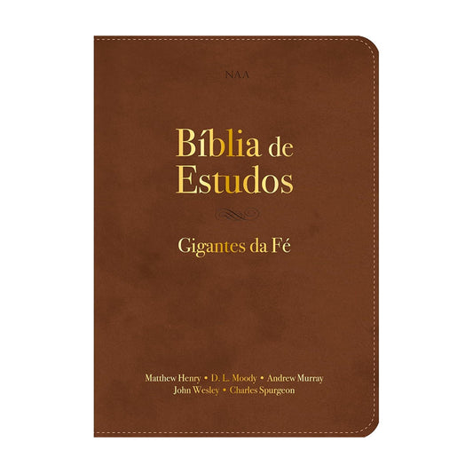 Bíblia de Estudos | NAA | Gigantes da Fé | Marrom