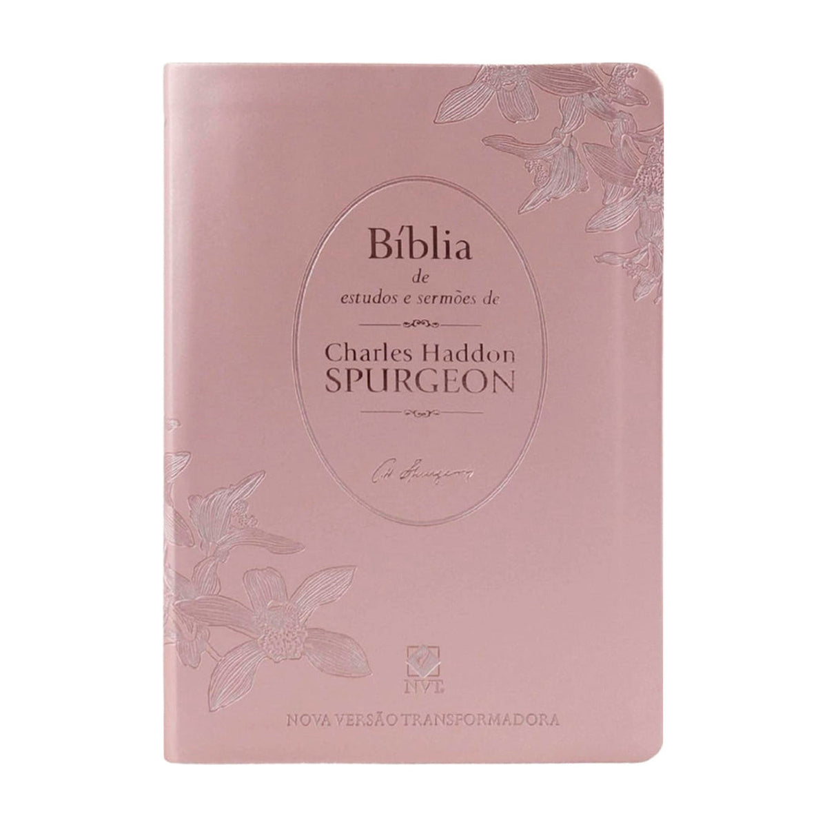 Bíblia de Estudos e Sermões de C. H. Spurgeon | NVT | Capa Rosé