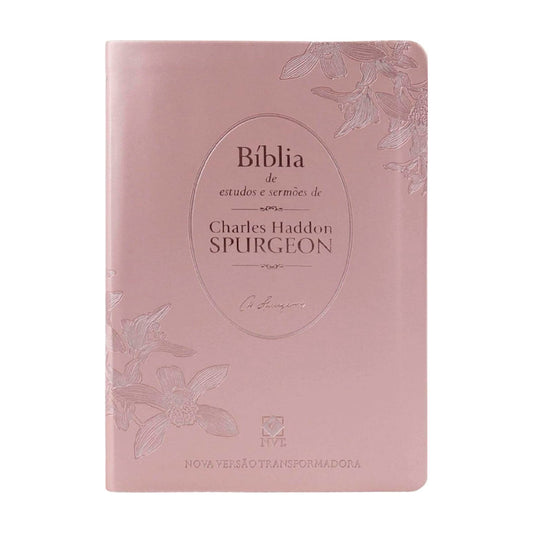 Bíblia de Estudos e Sermões de C. H. Spurgeon | NVT | Capa Rosé