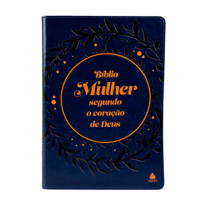 Bíblia Mulher Segundo o Coração de Deus | King James | Capa Azul