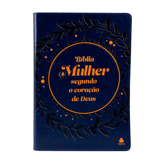 Bíblia Mulher Segundo o Coração de Deus | King James | Capa Azul