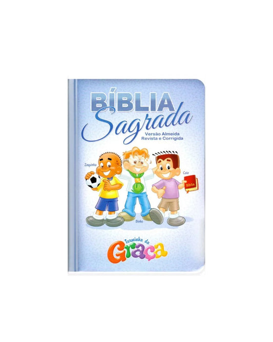 Bíblia da Turminha da Graça | Capa Almofadada | Menino